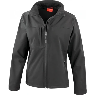 Afbeelding van Result Ladies Classic Softshell Jacket R121F Black
