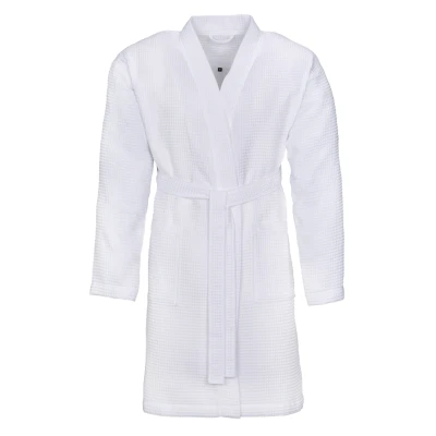 Afbeelding van Vossen ROM Unisex Badjas, Maat: Medium, Weiss
