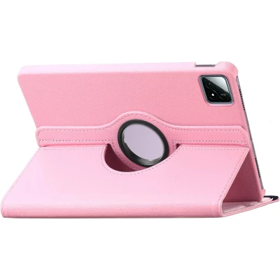 Afbeelding van iMoshion Tablet Hoes Geschikt voor Xiaomi Pad 6S Pro 12.4 360 Draaibare Bookcase Roze