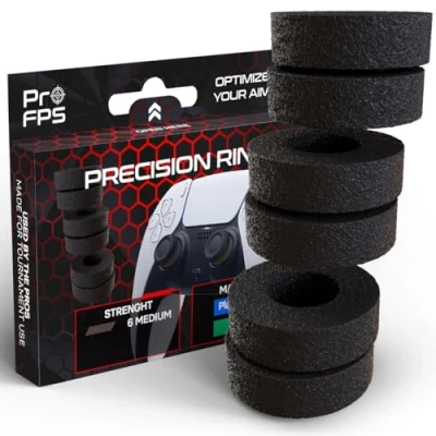 Afbeelding van ProFPS Precision Rings geschikt voor PlayStation 4 (PS4), 5 (PS5) &amp; Xbox Controller eSports Gaming Accessoires Medium Thumb Grips 6 stuks