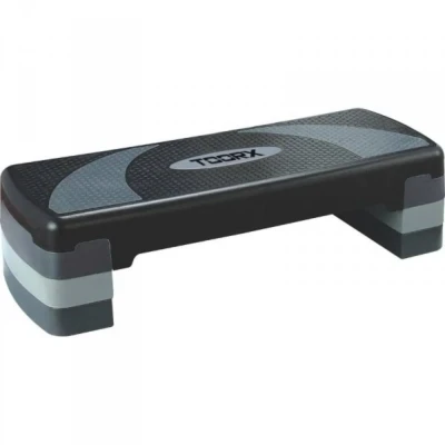 Afbeelding van Toorx Fitness Aerobic Step ACTIVE met drie verschillende hoogtes Grijs Kunststof