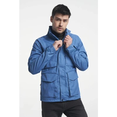 Afbeelding van Tenson Robson Jas Blauw maat M Heren Tussenjas met Regular fit Pasvorm Polyester Suitable Herenkleding
