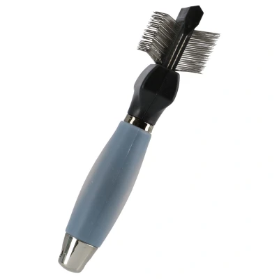 Afbeelding van Beaubeau Slickerborstel Dubbelzijdig Softgrip Verzorging 19.5x4.7 cm Small
