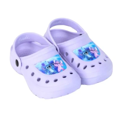 Afbeelding van Disney Stitch Clogs voor meisjes, klassieke en lichte sandalen, Angel design, zomersandalen, cadeau EU 26 tot 33, Lila.