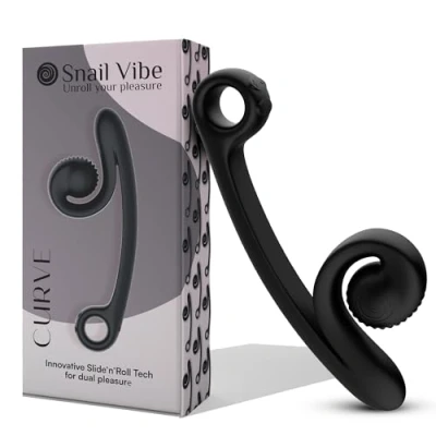 Afbeelding van Snail Vibe Curve Zwart GRATIS TOY bij iedere bestelling v.a. 40,