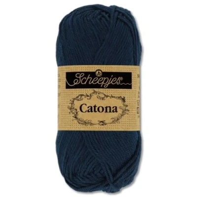Afbeelding van Frida&#039;s Wollhaus Scheepjes 50 g Catona 100% katoen voor breien en haken, Amigurumi, 109 kleuren (124 Ultramarijn)