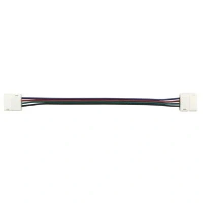 Image de Cable with push connectors for flexible led strip 10 mm rgb colour velleman lcon32