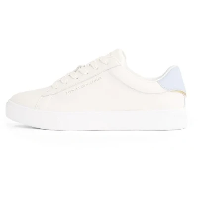 Afbeelding van Tommy Hilfiger Essential Court Sneakers laag, Dames, Maat: 41, Ancient white Leer
