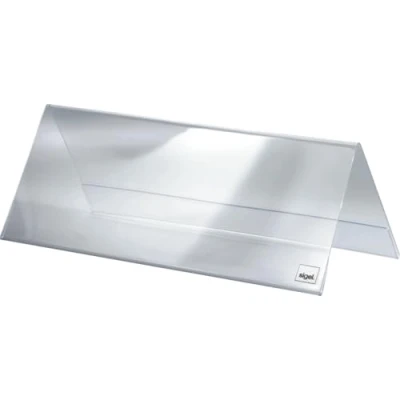 Afbeelding van Tafelnaambord Sigel TA130 240x90mm 2 zijdig transparant
