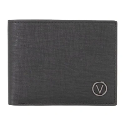 Afbeelding van VALENTINO Leren Portemonnee Plama Wallet Nero Zwart