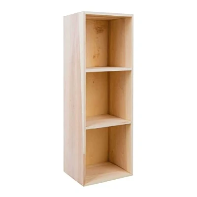 Afbeelding van Rayher Open opbergkast met 3 vakken, wandrek van hout, meerdere 32 x 11 8,7 cm, meerkleurig, 62599000