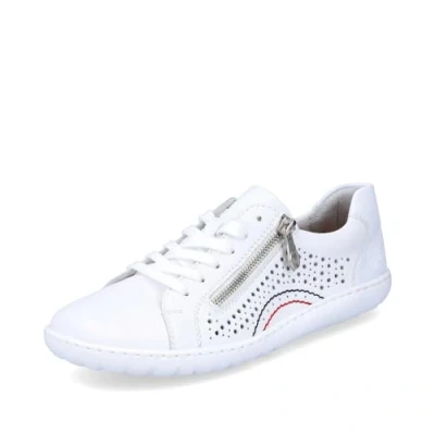 Afbeelding van Rieker damesschoenen met veters 52824, comfortabel, Wit., 40 EU