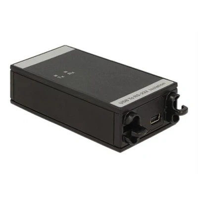 Afbeelding van DeLOCK USB A (m) naar 4x 9 pins SUB D met moeren seriële RS422/RS485 adapter / FTDI/Sipex chip dip switch ESD protectie