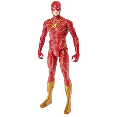 Afbeelding van DC Comics Spin Master, Flash actiefiguur, 30 cm, officieel filmfiguur, volledig beweegbaar voor spannende avonturen, vanaf 3 jaar