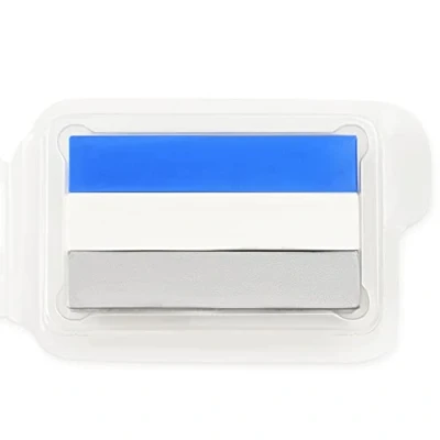 Image de Snazaroo Split Cake 3 couleurs glace Palette de peinture visage et corps, bleu ciel, blanc argent électrique, eau, 28 g