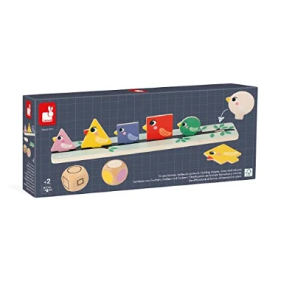Image de Jeu couleur et forme Janod Tri des formes couleurs tailles Oiseaux