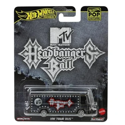 Afbeelding van Hot Wheels Pop Culture/Entertainment Series JBL64 HW Tour Bus Headbanger ball Schaal 1/64