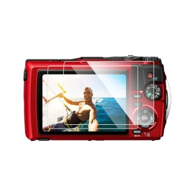 Afbeelding van JJC 2 stuks displaybeschermfolie van gehard glas voor OM System Tough TG 7, Olympus 6, 5, 4, 3, ultradunne HD