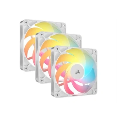 Afbeelding van CORSAIR RS120 R ARGB 120 mm PWM + 5 omgekeerde ventilatoren rotor, acht RGB leds, hoge statische druk, serieschakelaars, magnetische koepellagers drievoudige verpakking zwart