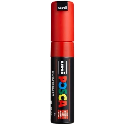 Afbeelding van Uni ball Paint Marker Op Waterbasis Posca Pc 8k Rood Paintmarker