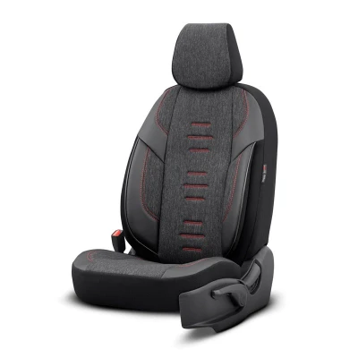 Afbeelding van Otom Throne THR 101 Stoelhoes zwart, grijs Leer, Textiel