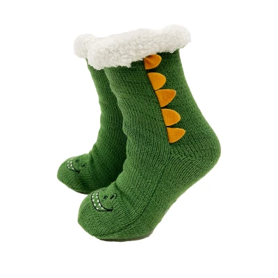 Afbeelding van DINO Huissokken maat 31/34 antislip met sherpa voering English Ivy