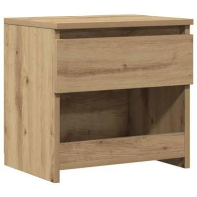 Afbeelding van vidaXL Nachtkastje 40x30x39 cm bewerkt hout artisanaal eikenkleur