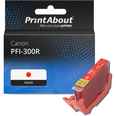 Afbeelding van Huismerk Canon PFI 300R Inktcartridge Rood