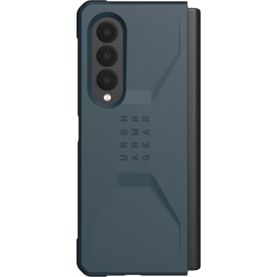 Afbeelding van UAG Civilian backcover hoes Geschikt voor Samsung Galaxy Z Fold3 Blauw