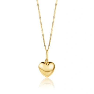 Afbeelding van Miore Geelgouden Hart Ketting met Hanger Dames Halsketting 9 Karaat Geelgoud Handgemaakte Hoogwaardige Sieraden