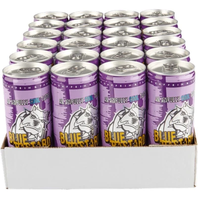 Afbeelding van Blue Bastard energy drink Cassis sleekcan 24x25 cl NL