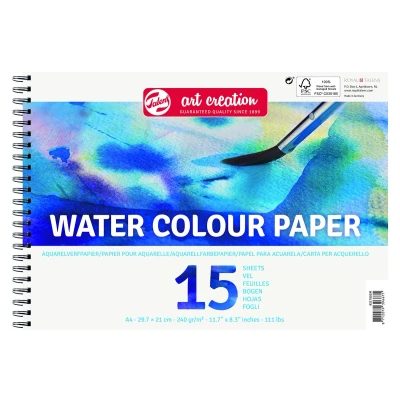 Afbeelding van Aquarelverfpapier Talens Art Creation A4 15 vel 240gr
