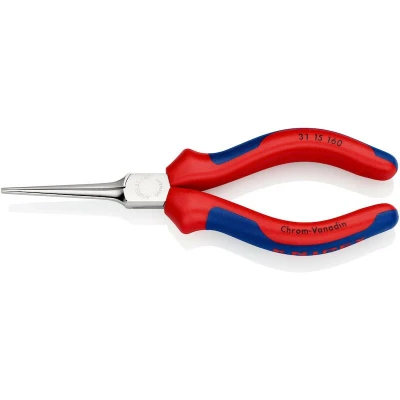 Image de KNIPEX 31 15 160 pince de préhension (pince à becs pointus) avec poignées multi composants chromées mm