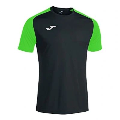 Afbeelding van Joma Academy IV Shirt Korte Mouw Heren Zwart / Fluo Groen Maat: 2XL 3XL