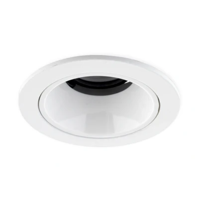 Afbeelding van LED Inbouwspot 5W CREE, Rond, Ø64mm, Kantelbaar, Dimbaar, Wit/Wit, Warm Wit