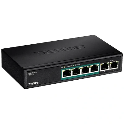Afbeelding van TRENDnet TPE S50 6 poorts PoE switch 10/100Mbps 60W