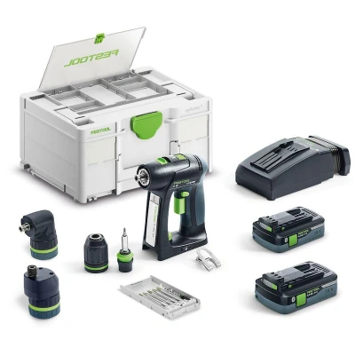 Afbeelding van Festool C 18 HPC 4,0 I Set Accu Schroefboormachine 18V 4.0Ah in Systainer 577617