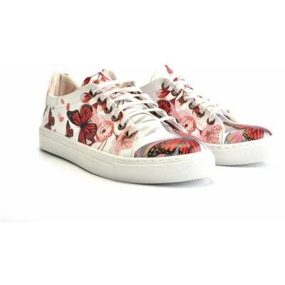 Afbeelding van GOBY Butterflies Schoenen Sneakers Hoge kwaliteit Handmade Meisjesprint Maat 36