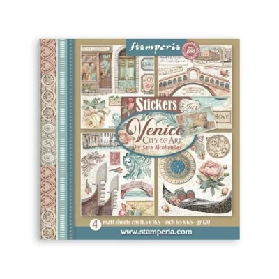 Afbeelding van Stamperia Venice City of Art Stickers (4pcs) (SBSTK03)