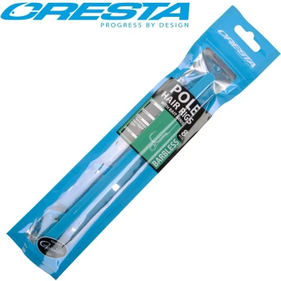 Afbeelding van Cresta Pole Hair Rigs Bait Band Barbless (15cm 8pcs) Maat : haak 12 0.16mm