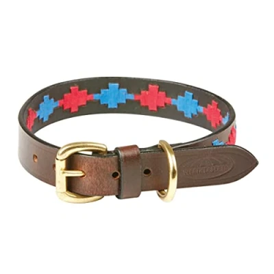 Afbeelding van Weatherbeeta Dog Collar Polo Beaufort/Brown/Pink/Blue XXL