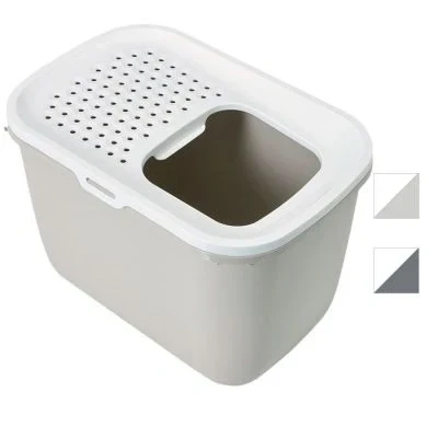 Afbeelding van Savic Kattenbak Hop In Antraciet / Wit 58,5X39X39,5 CM