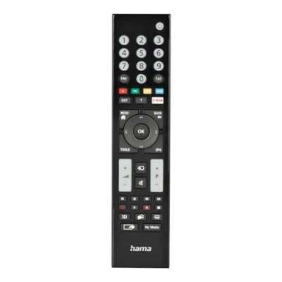 Afbeelding van Hama Universele afstandsbediening voor Grundig TV&#039;s, IR, adaptief, verlichte knoppen (Universele Afstandsbediening, Infrarood), Zwart