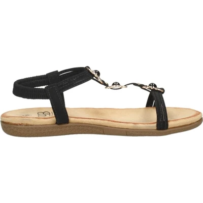 Afbeelding van Sub55 Comfortabel Sandalen Plat Zwart Maat 37