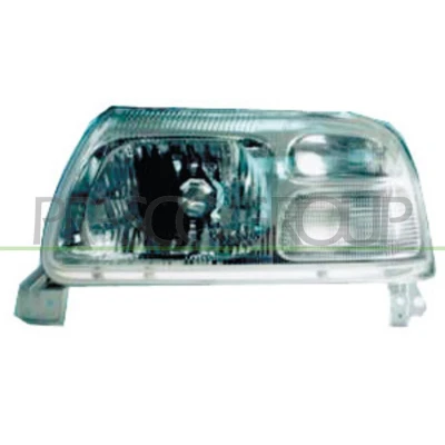 Afbeelding van PRASCO SZ0544803 Koplampen rechts H4 Wit Met knipperlamp Zonder afregelmotor voor LWR