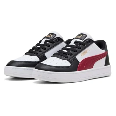 Afbeelding van PUMA Caven 2.0 Jr Uniseks kindersneakers, Zwart Team Regal Red Wit