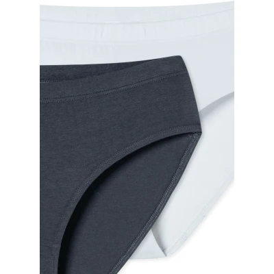 Afbeelding van Schiesser 2 PACK Slip voor kinderen, Maat: 176, Weiss graphit
