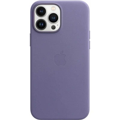 Afbeelding van Apple MagSafe Leren Back Cover Paars iPhone 13 Pro Max