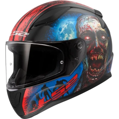 Afbeelding van LS2 FF353 Rapid II Zombie Integraalhelm zwart/rood