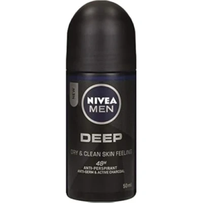 Afbeelding van NIVEA Men Deodorant, roll on, anti transpirant, 3 x 50 ml, stuks